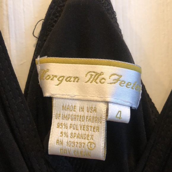 Litlle Black Swing Cocktail Dress with gold hardware accents. Morgan McPheeters - Picture 6 of 10